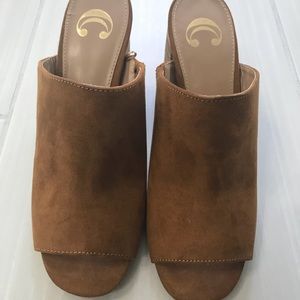 Suede Mules